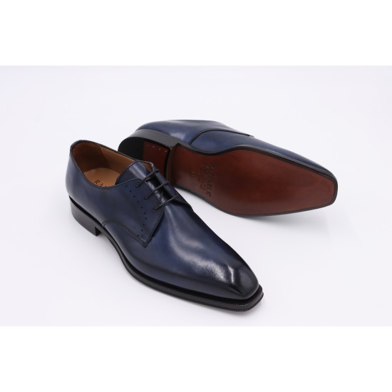 Shoes : Raffaele D'Amelio navy leather shoes