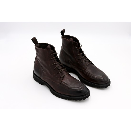 Men's moc toe top dress boots